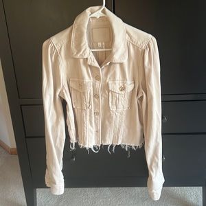 Paige raw hem denim jacket